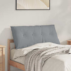 Cuscino per Schiena Grigio chiaro 100 x 19 x 50 cm Tessuto