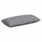 Cuscino per Schiena Grigio chiaro 100 x 19 x 50 cm Tessuto