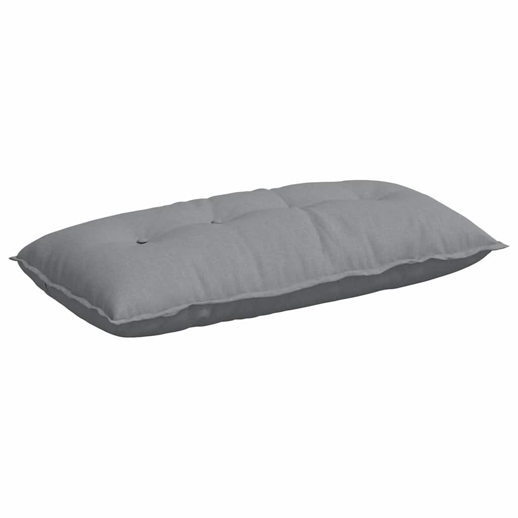 Cuscino per Schiena Grigio chiaro 100 x 19 x 50 cm Tessuto