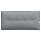 Cuscino per Schiena Grigio chiaro 100 x 19 x 50 cm Tessuto