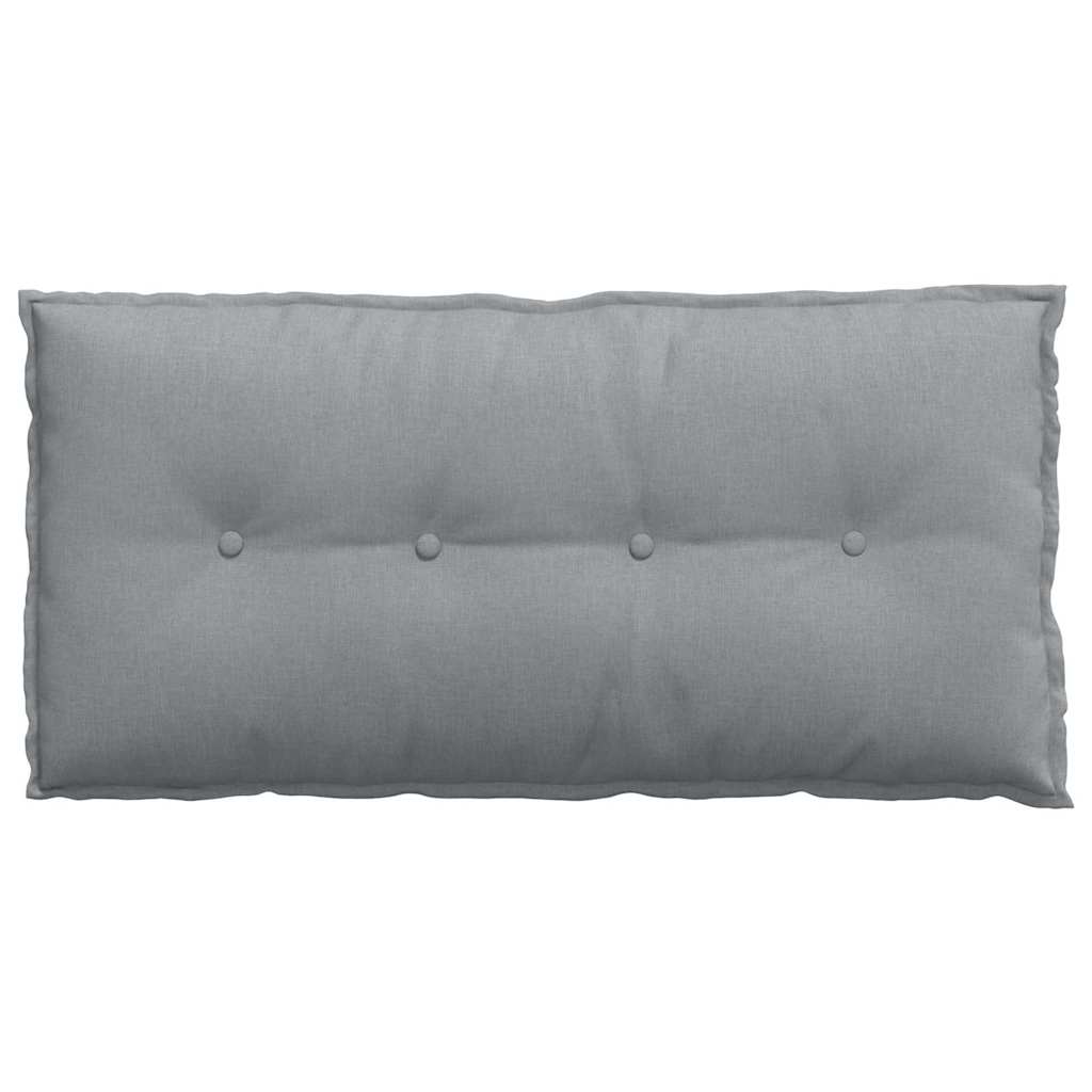 Cuscino per Schiena Grigio chiaro 100 x 19 x 50 cm Tessuto