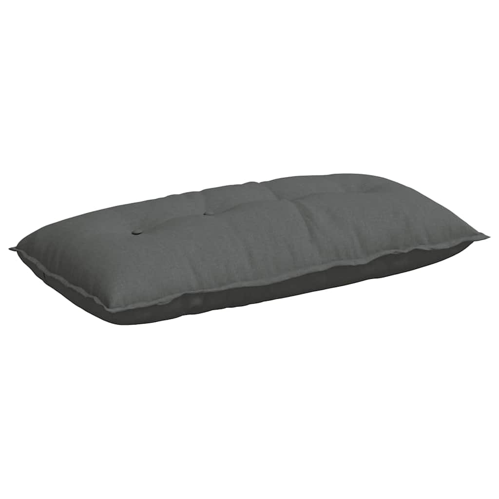Cuscino per Schiena Grigio scuro 100 x 19 x 50 cm Tessuto
