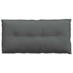 Cuscino per Schiena Grigio scuro 100 x 19 x 50 cm Tessuto
