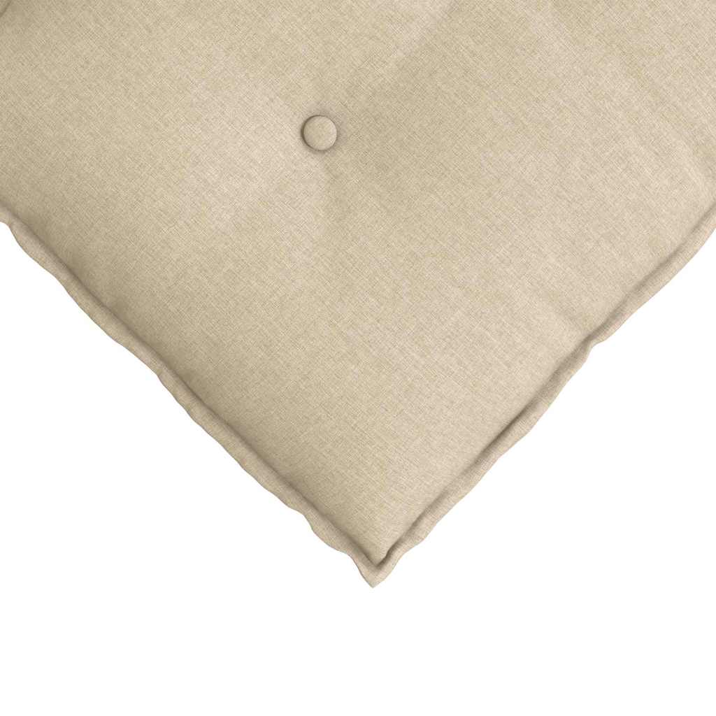 Cuscino per Schiena Crema 100 x 19 x 50 cm Tessuto