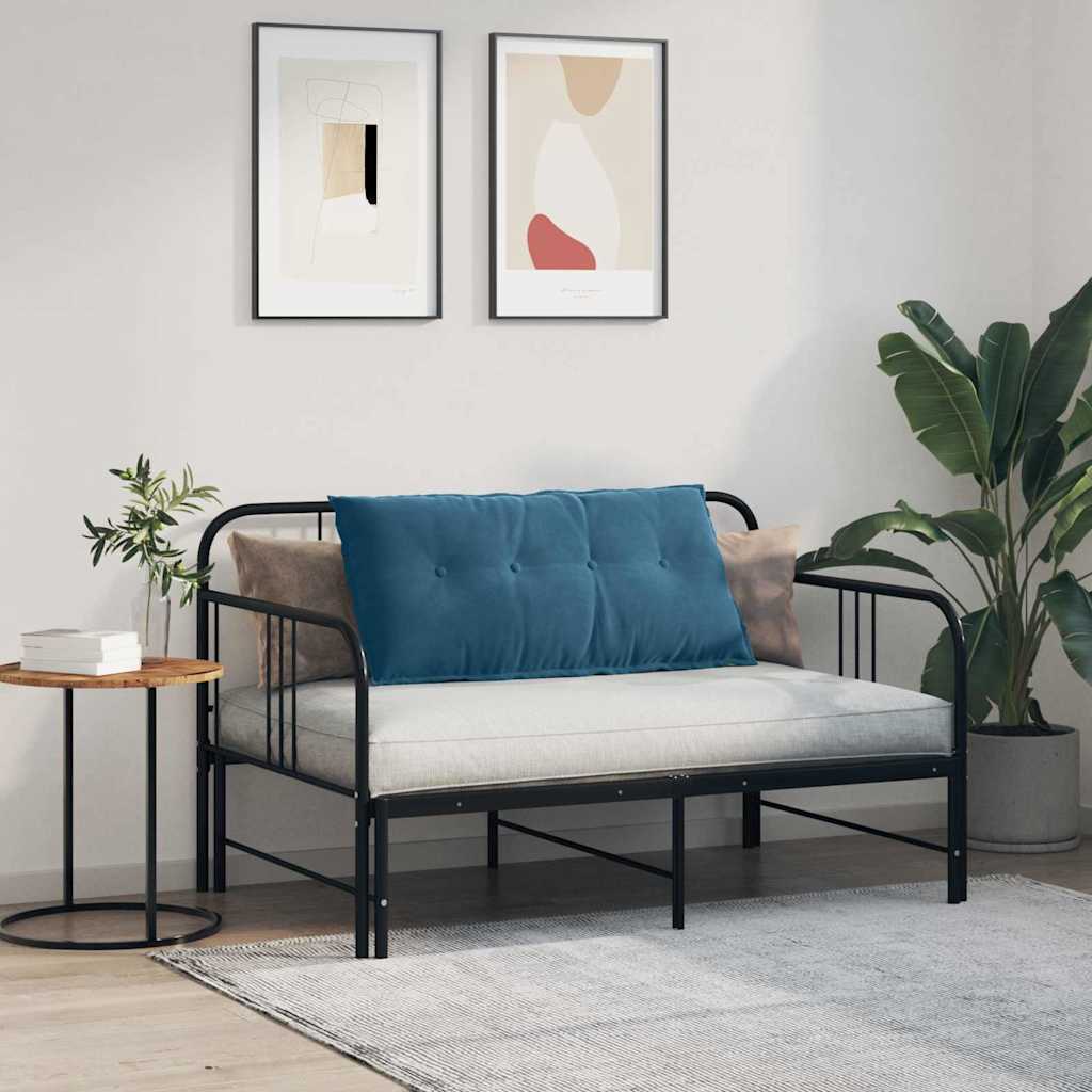Cuscino per Schiena Blu 100 x 50 cm Tessuto in Cords