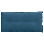 Cuscino per Schiena Blu 100 x 50 cm Tessuto in Cords