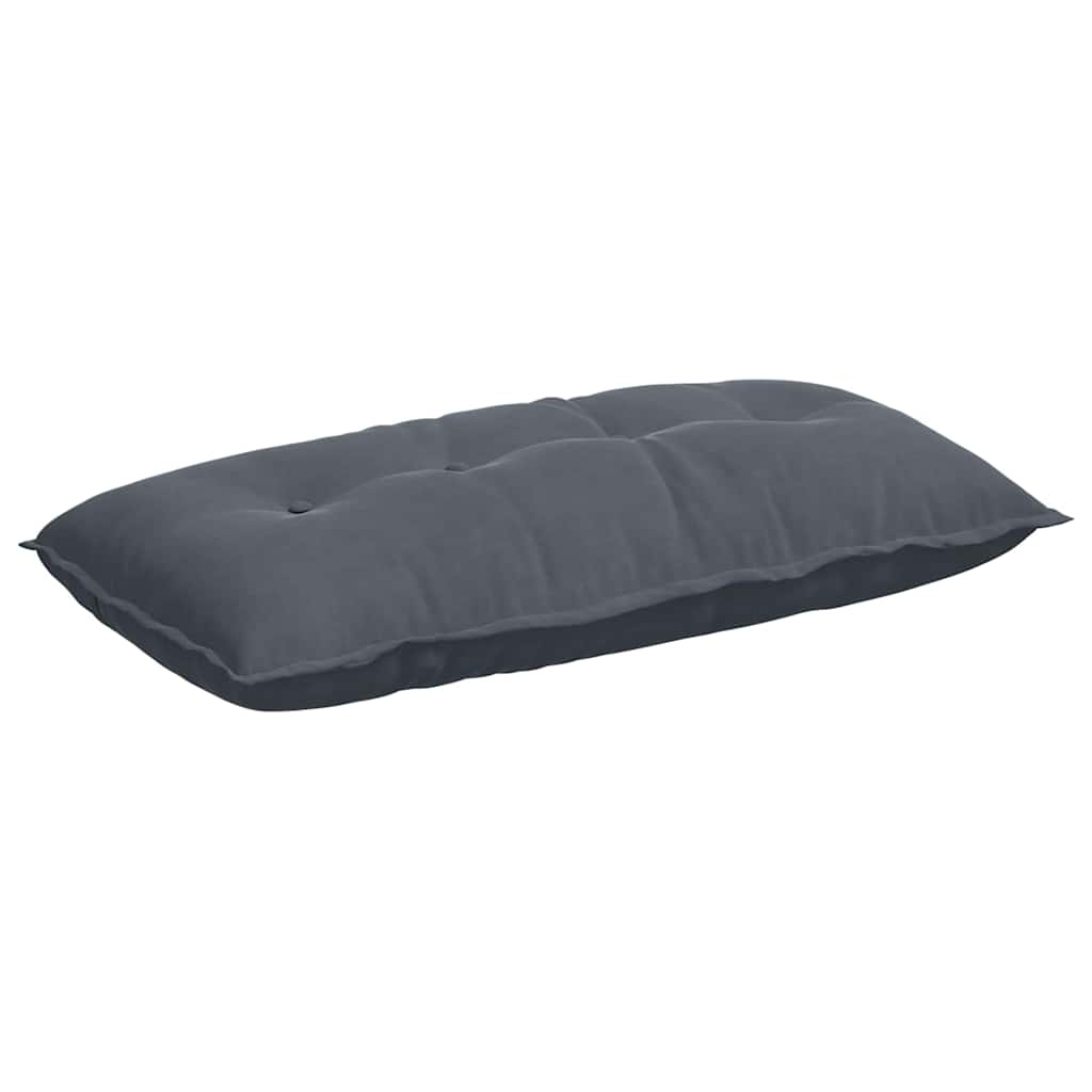 Cuscino per Schiena Grigio scuro 100 x 50 cm Tessuto in Cords