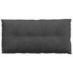 Cuscino per Schiena Grigio scuro 100 x 50 cm Tessuto in Cords