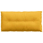Cuscino per Schiena Giallo Chiaro 100 x 50 cm Tessuto in Cords