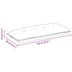 Cuscino per Schiena Verde Scuro 120 x 19 x 50 cm Tessuto