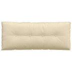 Cuscino per Schiena Crema 120 x 19 x 50 cm Tessuto