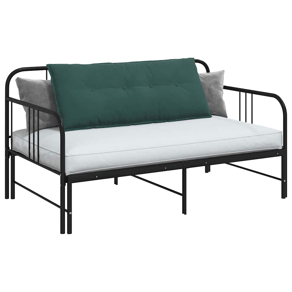 Cuscino per Schiena Verde Scuro 120 x 50 cm Tessuto in Cords