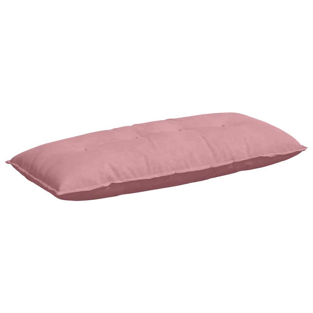 Cuscino per Schiena Rosa 120 x 50 cm Tessuto in Cords