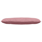 Cuscino per Schiena Rosa 120 x 50 cm Tessuto in Cords