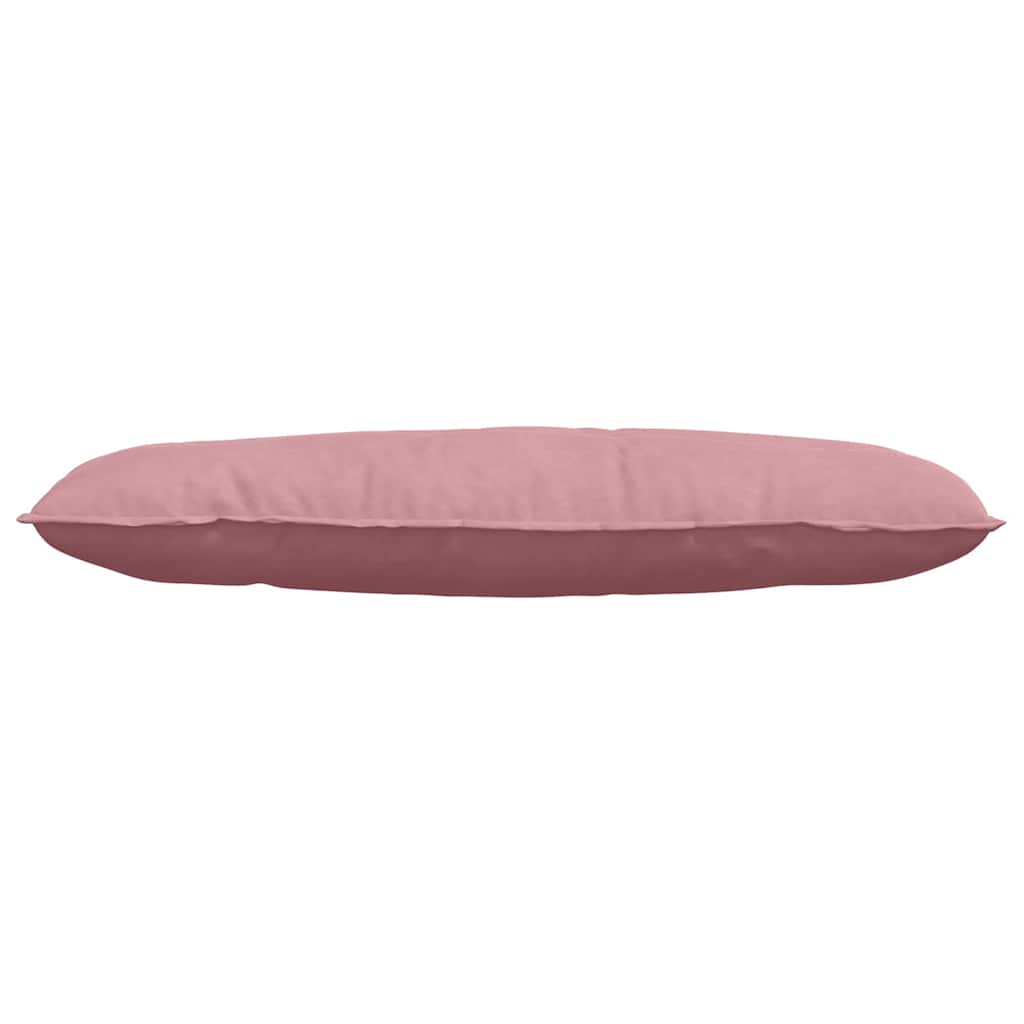 Cuscino per Schiena Rosa 120 x 50 cm Tessuto in Cords
