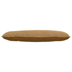 Cuscino per Schiena Marrone 120 x 50 cm Tessuto in Cords