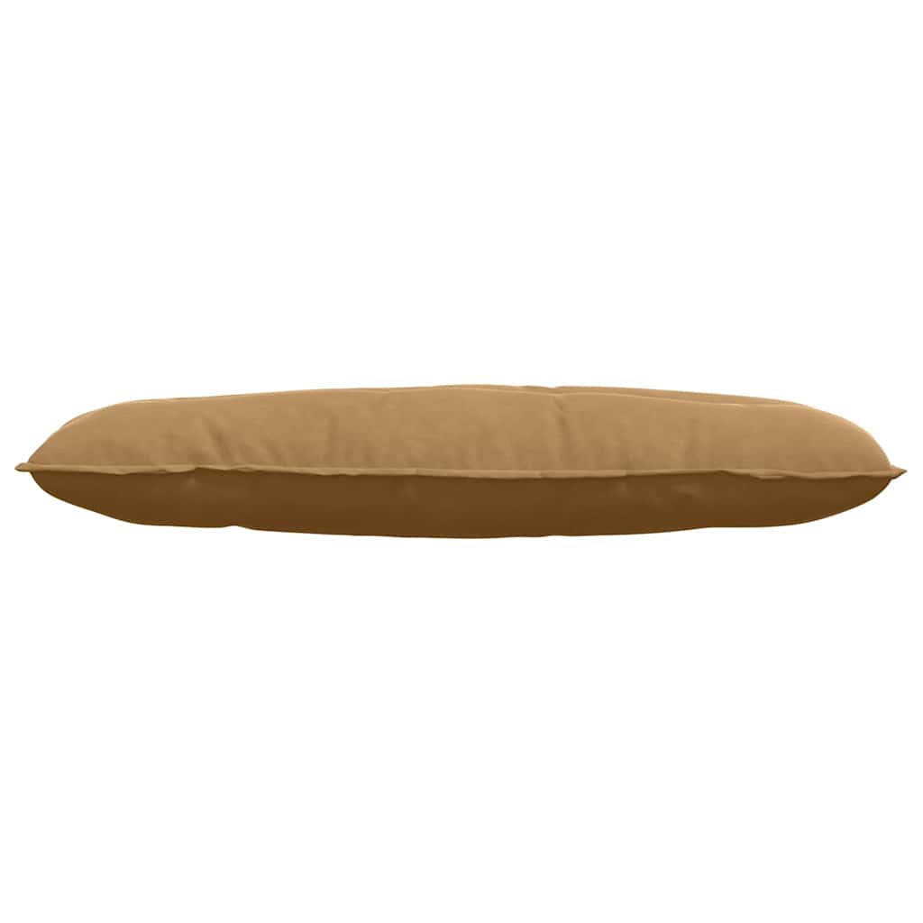 Cuscino per Schiena Marrone 120 x 50 cm Tessuto in Cords