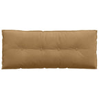 Cuscino per Schiena Marrone 120 x 50 cm Tessuto in Cords