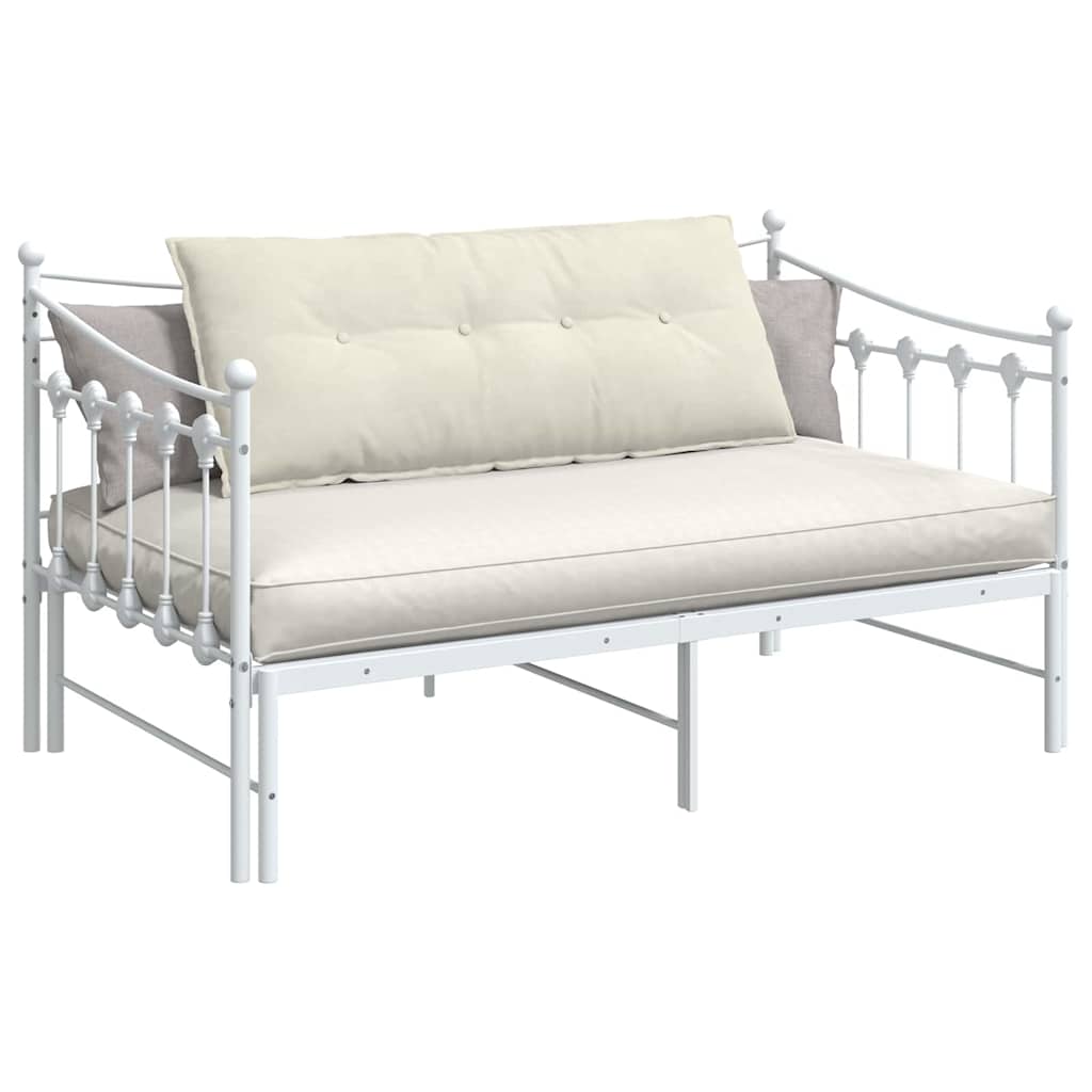 Cuscino per Schiena Crema 120 x 50 cm Tessuto in Cords