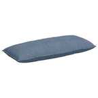 Cuscino per Schiena Blu 120 x 50 cm Tessuto in Cords