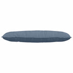 Cuscino per Schiena Blu 120 x 50 cm Tessuto in Cords