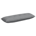 Cuscino per Schiena Grigio chiaro 140 x 19 x 50 cm Tessuto