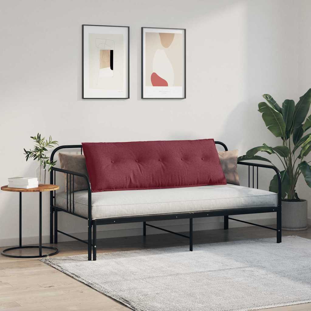 Cuscino per Schiena Rosso Vino 140 x 19 x 50 cm Tessuto