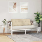 Cuscino per Schiena Crema 140 x 19 x 50 cm Tessuto