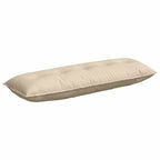 Cuscino per Schiena Crema 140 x 19 x 50 cm Tessuto