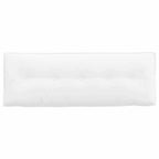 Cuscino per Schiena Bianco 140 x 19 x 50 cm Tessuto