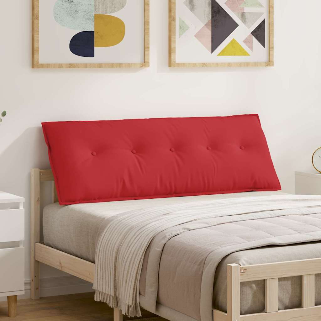 Cuscino per Schiena Rosso 140 x 19 x 50 cm Tessuto