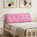Cuscino per Schiena Rosa 140 x 19 x 50 cm Tessuto
