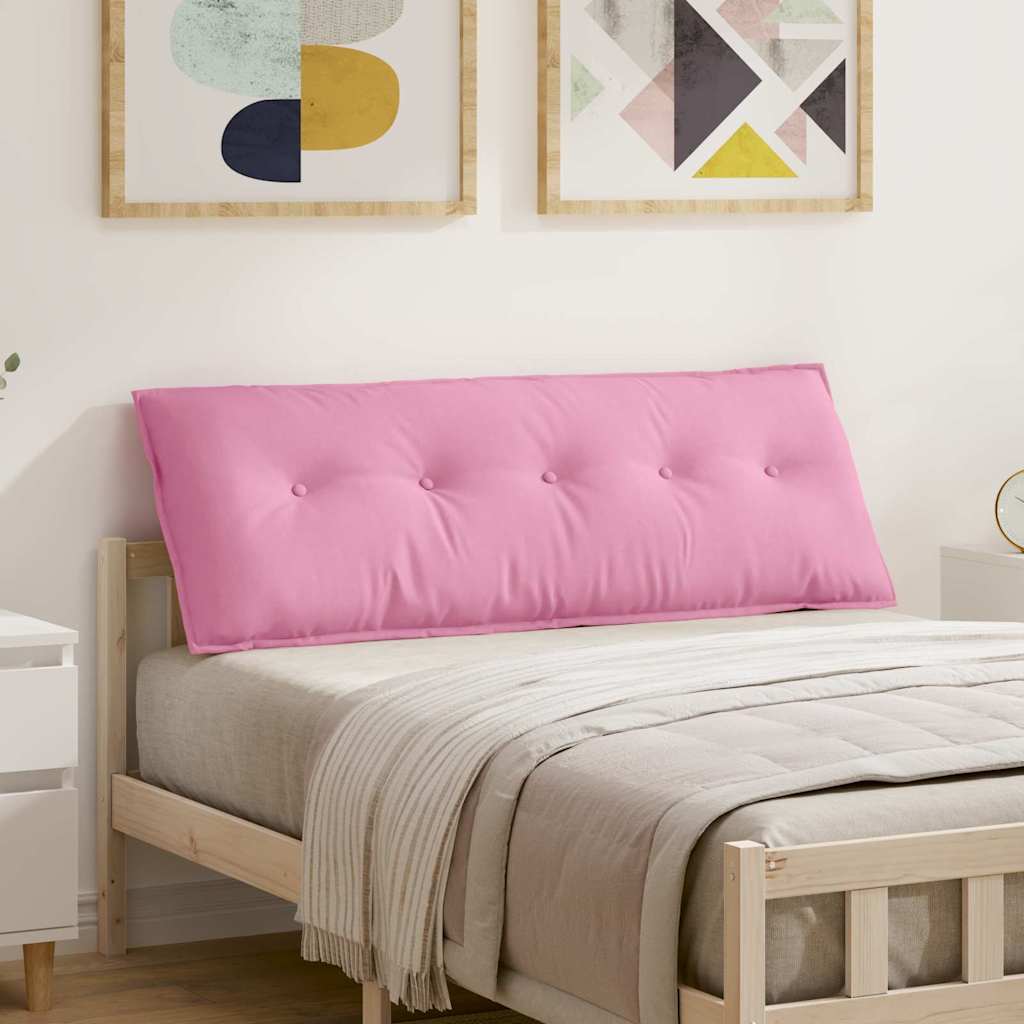 Cuscino per Schiena Rosa 140 x 19 x 50 cm Tessuto