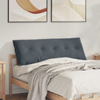 Cuscino per Schiena Grigio scuro 140 x 50 cm Tessuto in Cords