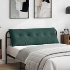 Cuscino per Schiena Verde Scuro 140 x 50 cm Tessuto in Cords