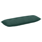 Cuscino per Schiena Verde Scuro 140 x 50 cm Tessuto in Cords