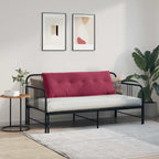 Cuscino per Schiena Rosso Vino 140 x 50 cm Tessuto in Cords