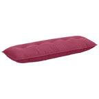 Cuscino per Schiena Rosso Vino 140 x 50 cm Tessuto in Cords