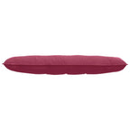 Cuscino per Schiena Rosso Vino 140 x 50 cm Tessuto in Cords