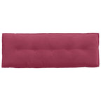 Cuscino per Schiena Rosso Vino 140 x 50 cm Tessuto in Cords