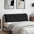 Cuscino per Schiena Nero 140 x 50 cm Tessuto in Cords