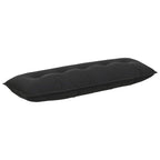 Cuscino per Schiena Nero 140 x 50 cm Tessuto in Cords