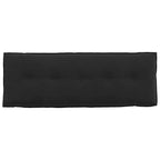 Cuscino per Schiena Nero 140 x 50 cm Tessuto in Cords