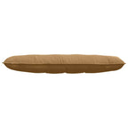 Cuscino per Schiena Marrone 140 x 50 cm Tessuto in Cords