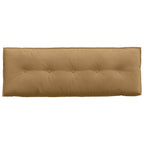 Cuscino per Schiena Marrone 140 x 50 cm Tessuto in Cords