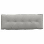 Cuscino per Schiena Grigio chiaro 140 x 50 cm
