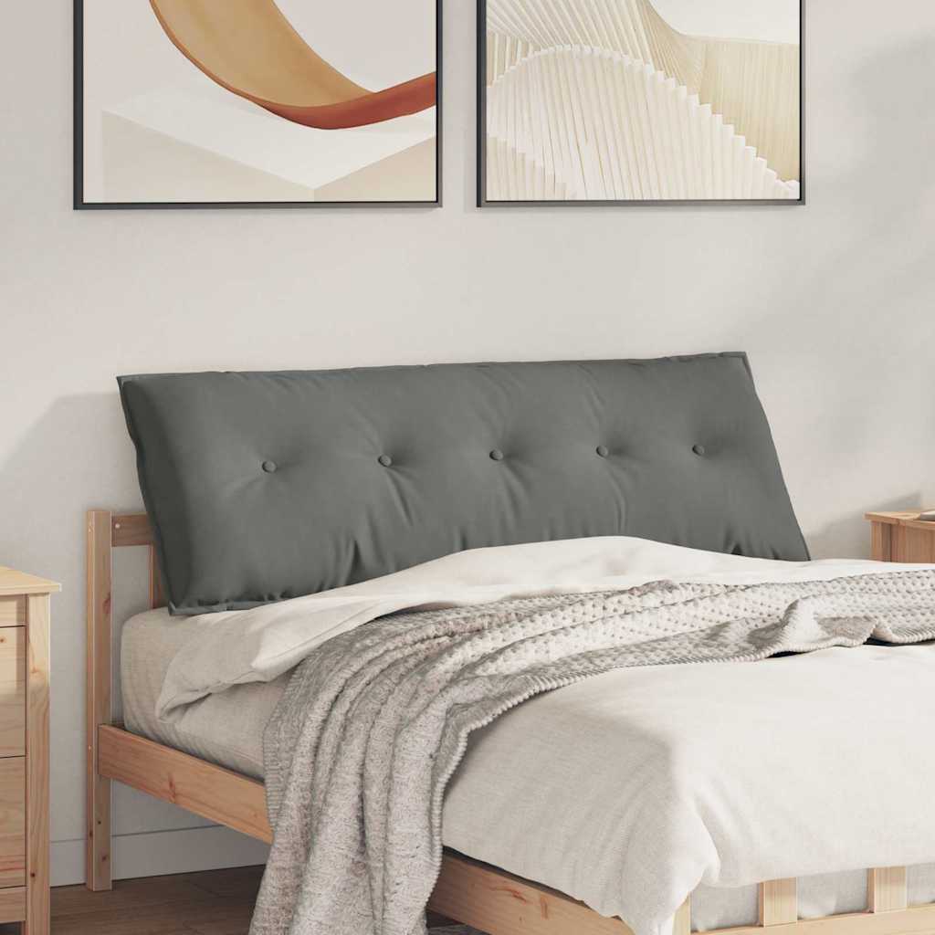 Cuscino per Schiena Grigio scuro 140 x 50 cm