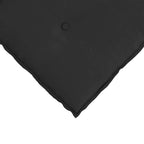 Cuscino per Schiena Nero 140 x 50 cm Tessuto in Microfibra