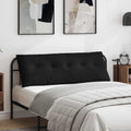 Cuscino per Schiena Nero 140 x 50 cm Tessuto in Microfibra