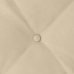 Cuscino per Schiena Crema 140 x 50 cm Tessuto in Microfibra